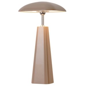 Homebound By KY Piazza Schreibtischlampe LED auf Batterie mit abnehmbarem Schirm Taupe