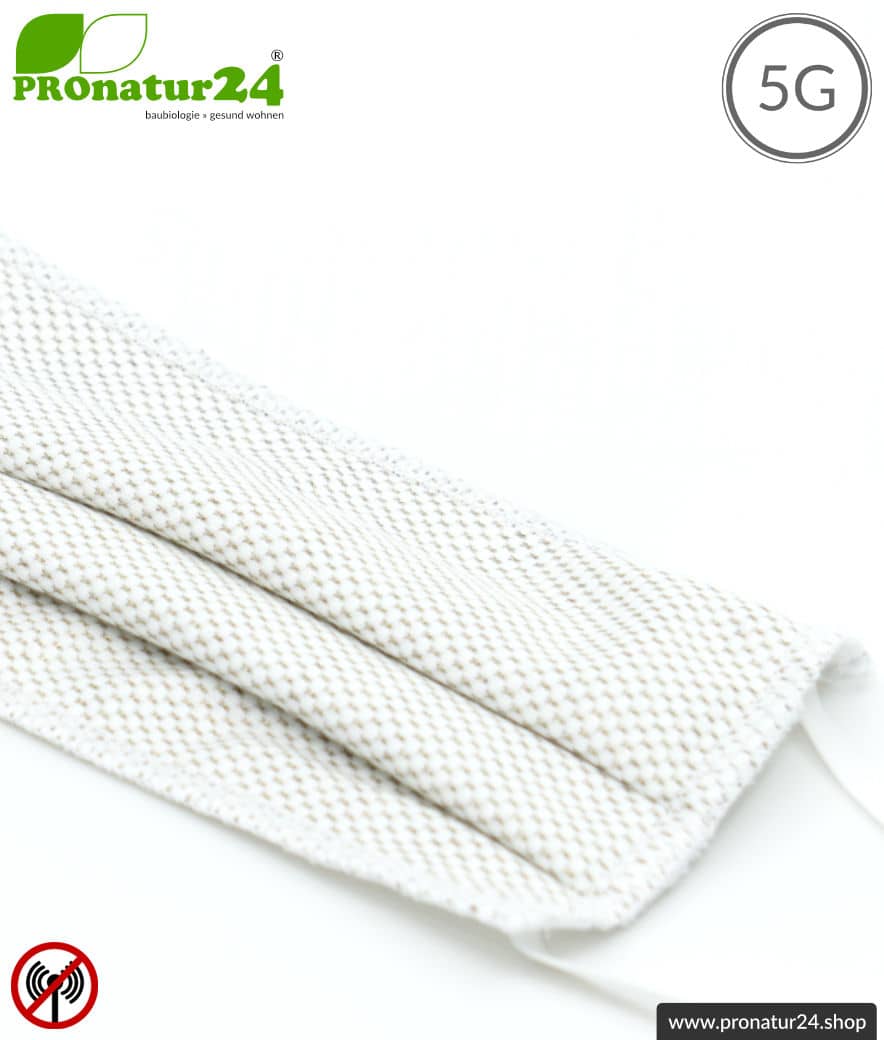 ANTIWAVE MNS Schutzmaske für Mund und Nase | Abschirmstoff mit Silber für antibakterielle Wirkung (Silberionen) | 3x Maximum in Hygiene, Wirkung und Tragekomfort. +Schutz vor Elektrosmog! – Bild 5
