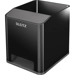 Stiftehalter LEITZ Duo Colour, 2 Fächer, 9,0 x 10,1 x 10,0 cm, schwarz